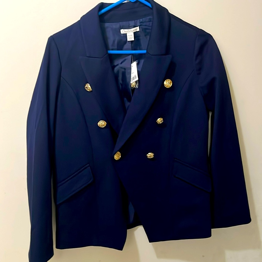 Women's size XL (18) Blue Dress Jacket - Picture 2 of 13